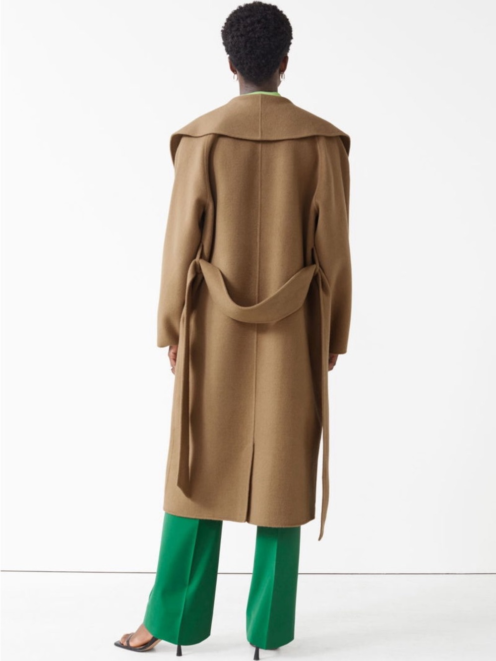 & OTHER STORIES OVERSIZED SHAWL-COLLAR WOOL COAT - Picture 2 of 8